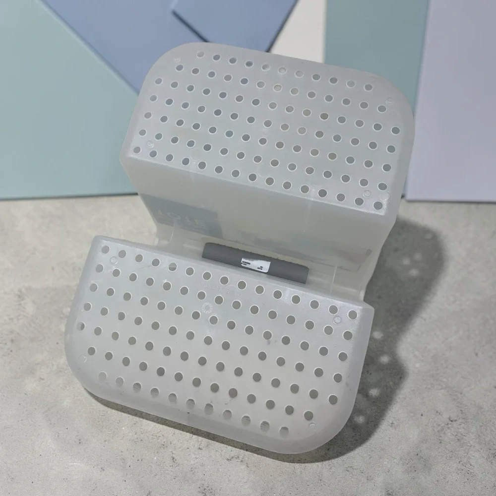 NEW Madesmart Soft Grip Shower Tote Bathroom Caddy Organizer Frosted Clear NWT